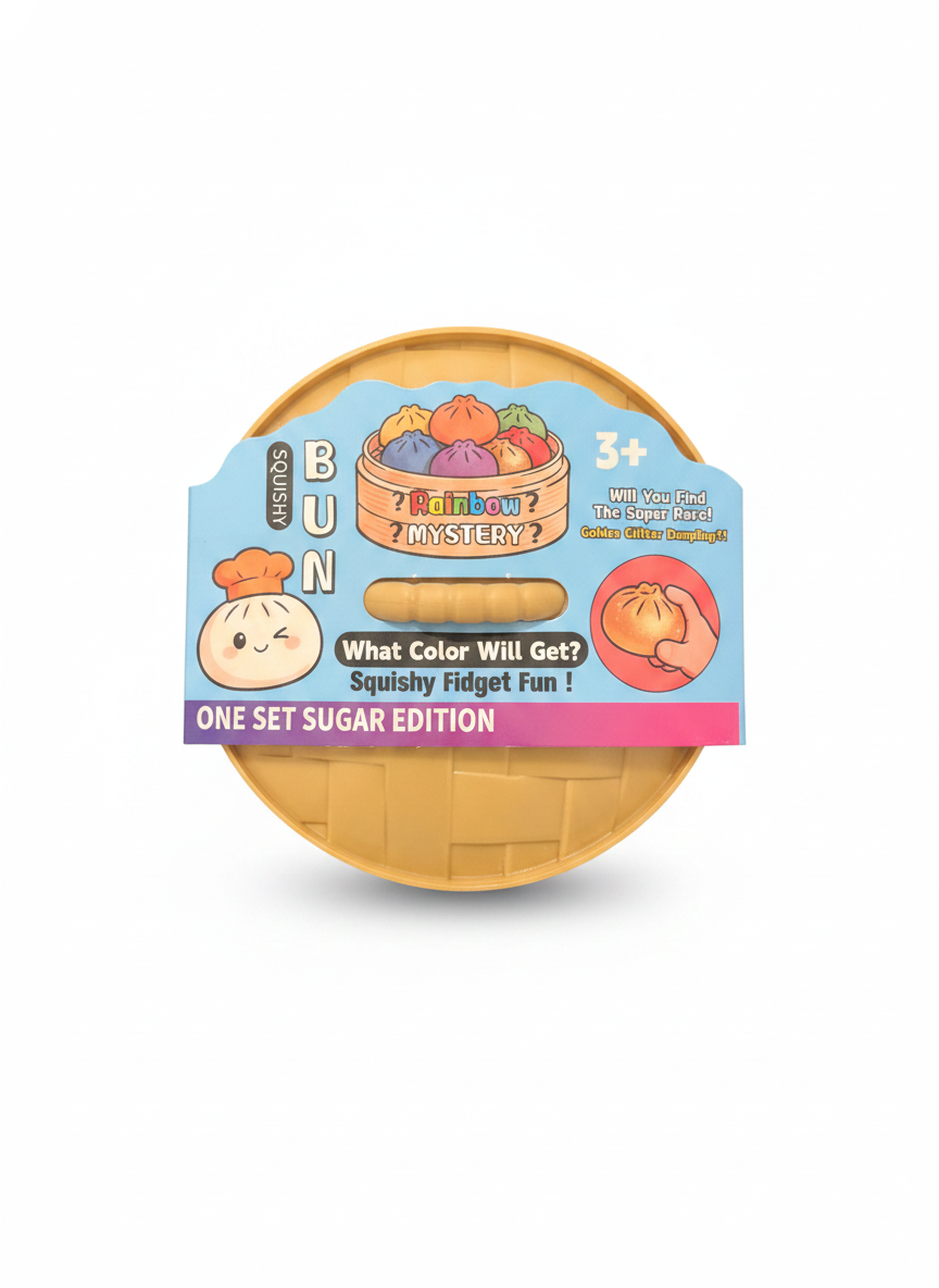 Squishy Bun Mystery Rainbow Sugar Edition