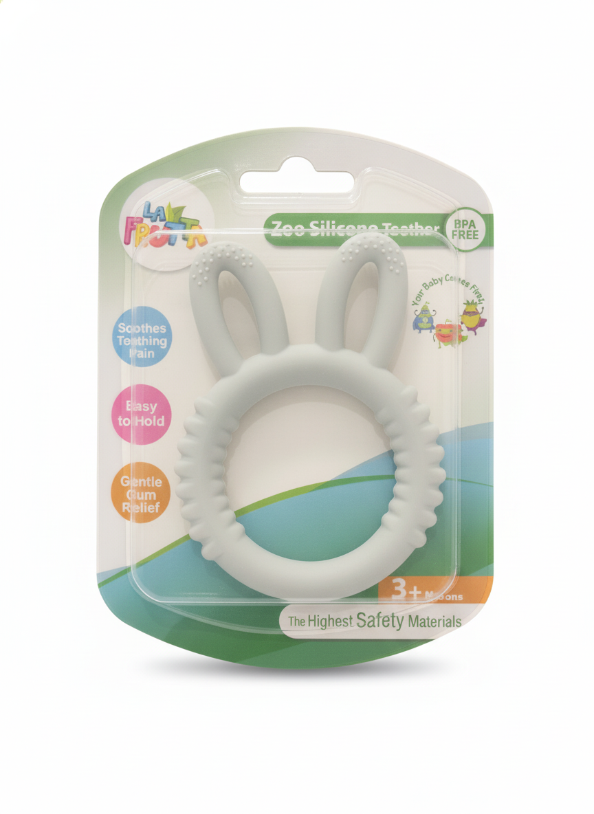 LA FRUTA Zoo Silicone Teether (Bunny)