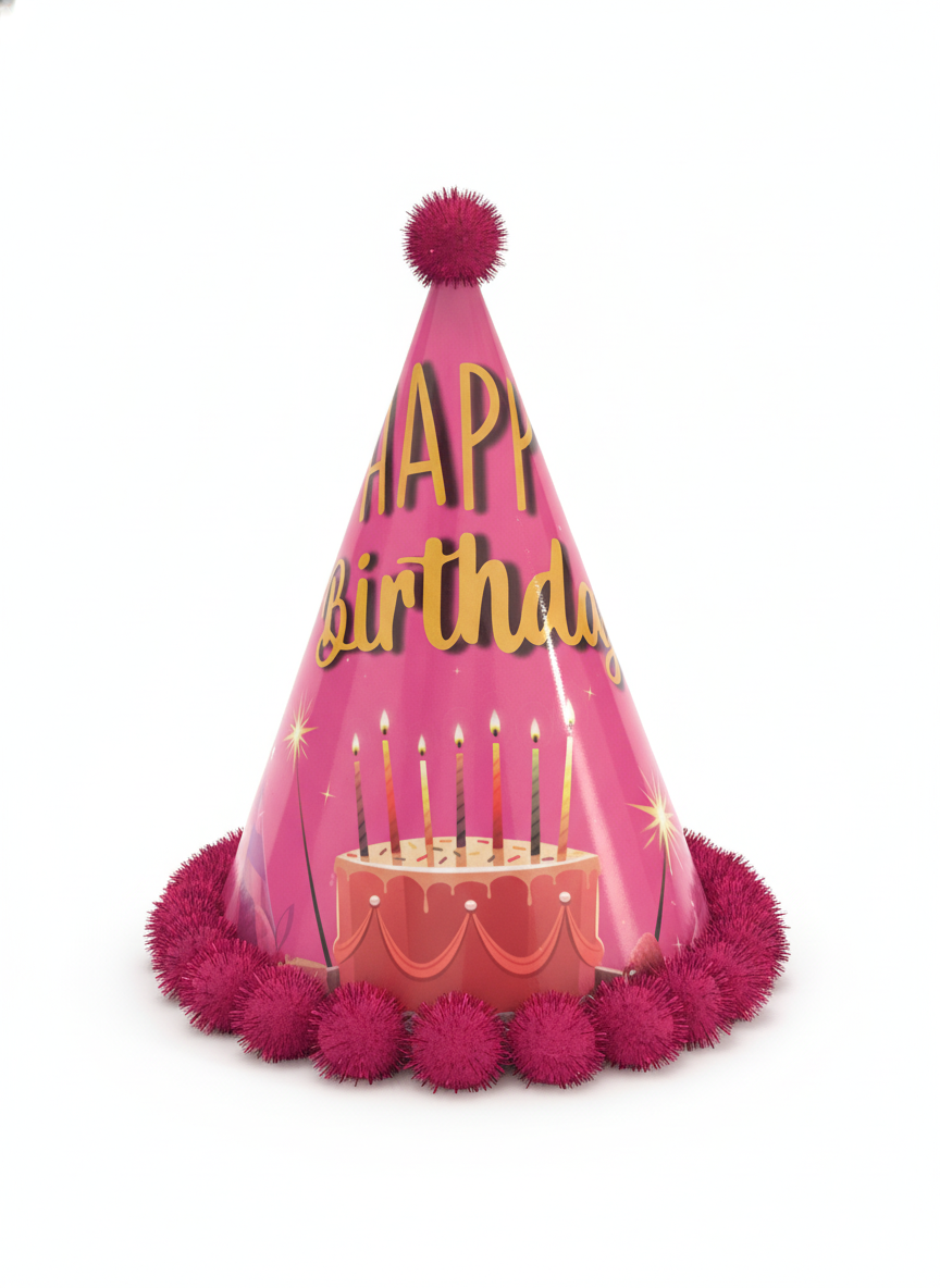 Happy Birthday Cone Party Hat