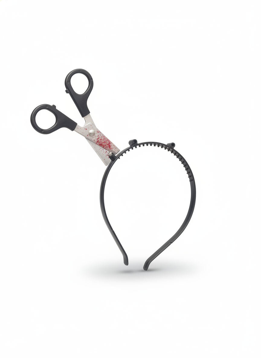 Bloody Scissors Headband Costume Accessory