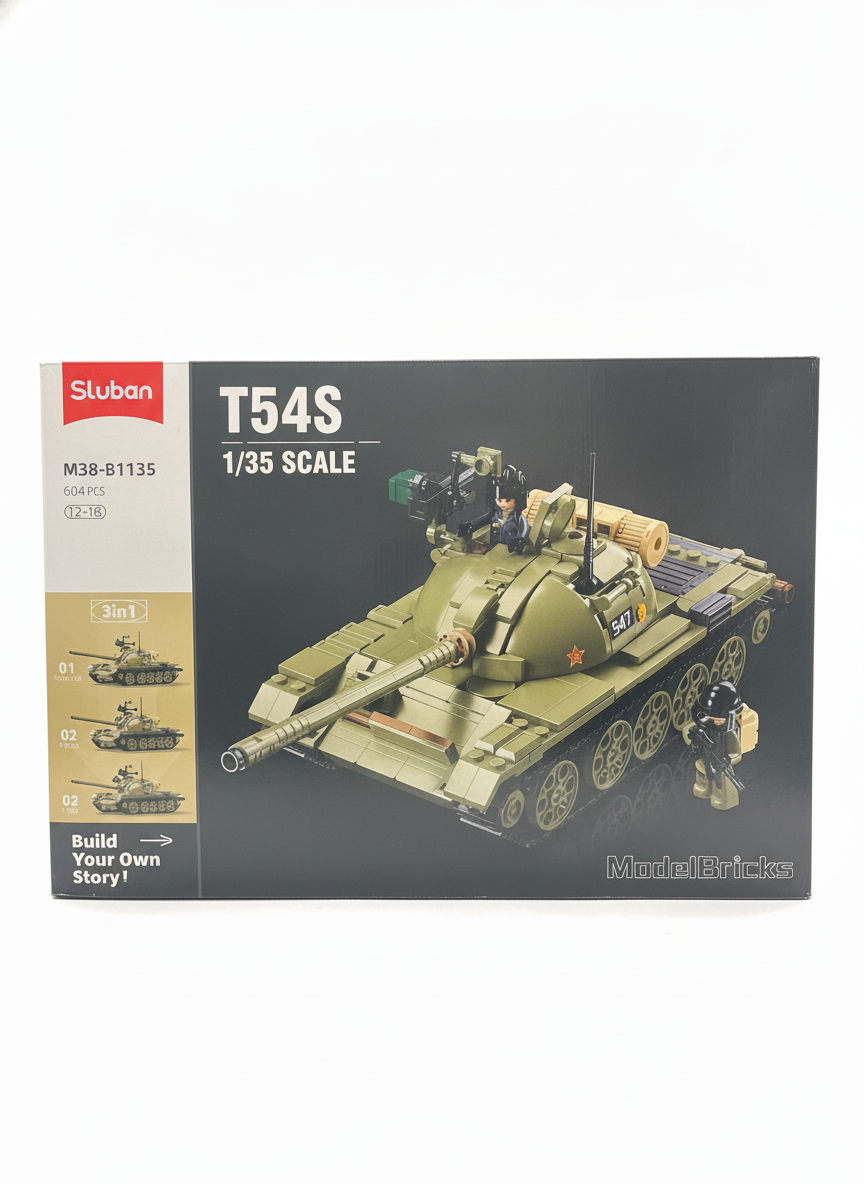 Sluban T54S 3-in-1 Model Bricks Tank (M38-B1135)