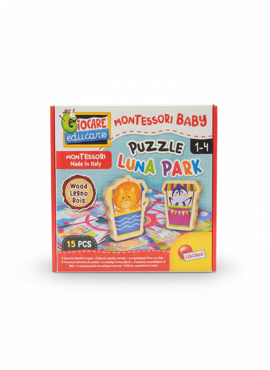 Giocare Educare Montessori Baby Puzzle Luna Park