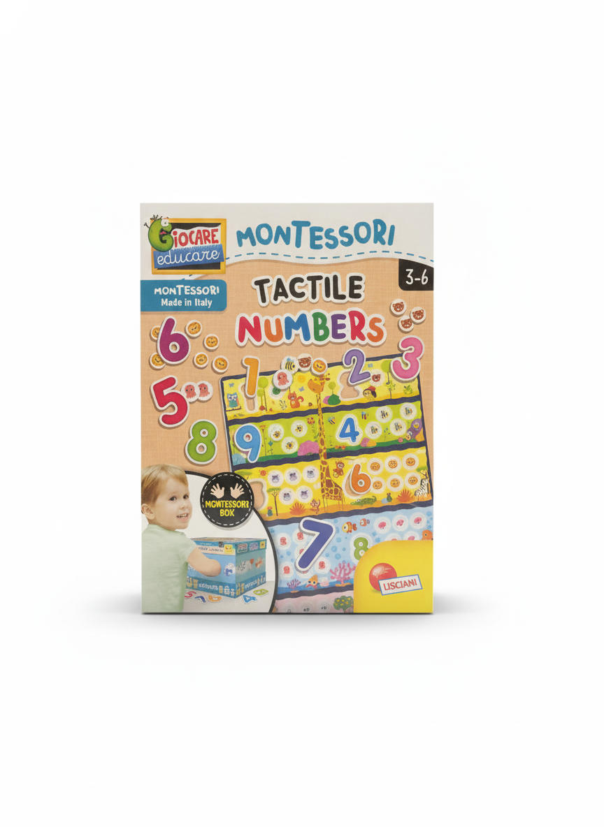 GIOCARE EDUCARE MONTESSORI TACTILE NUMBERS