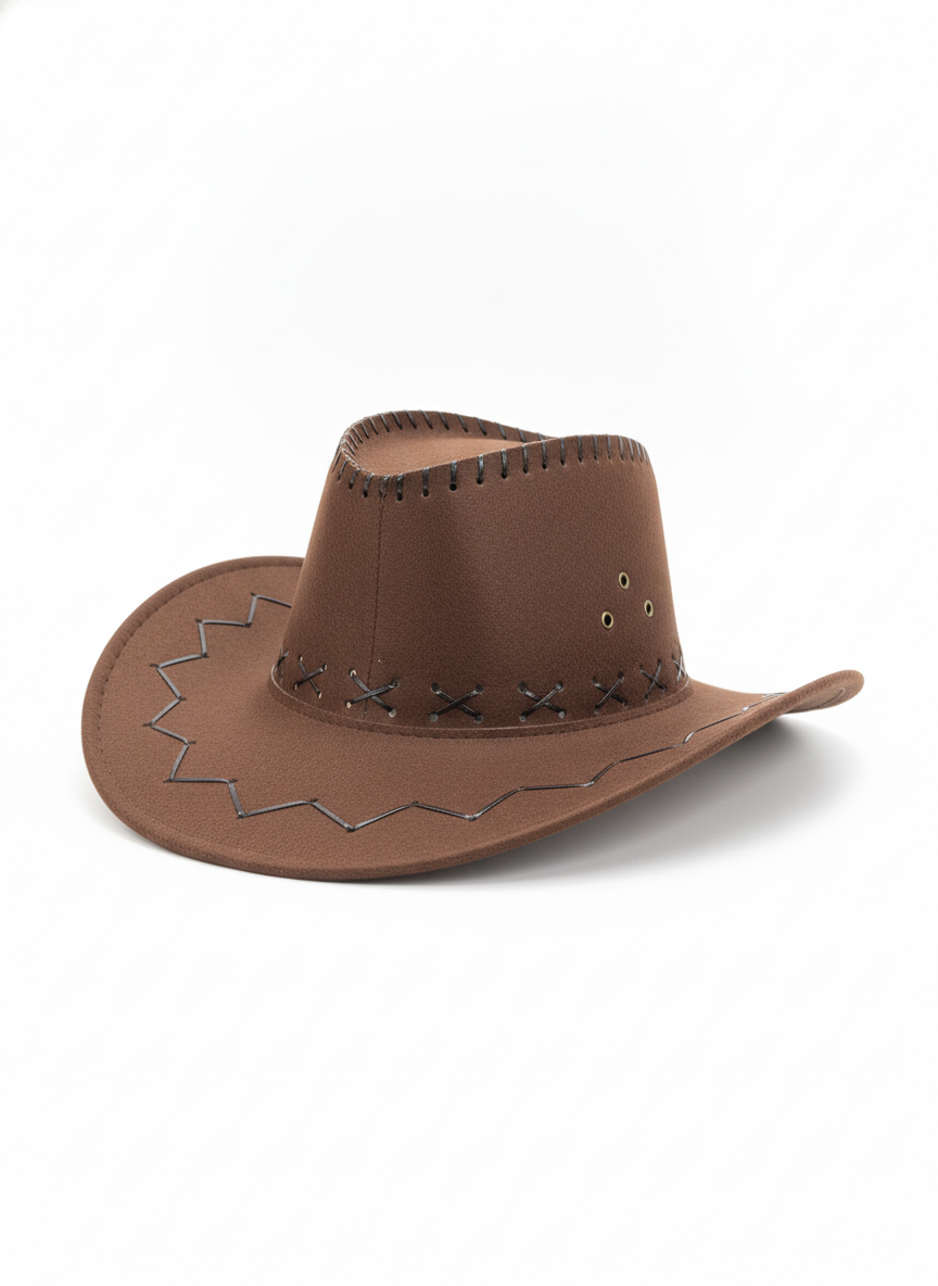 Classic Brown Western Cowboy Hat