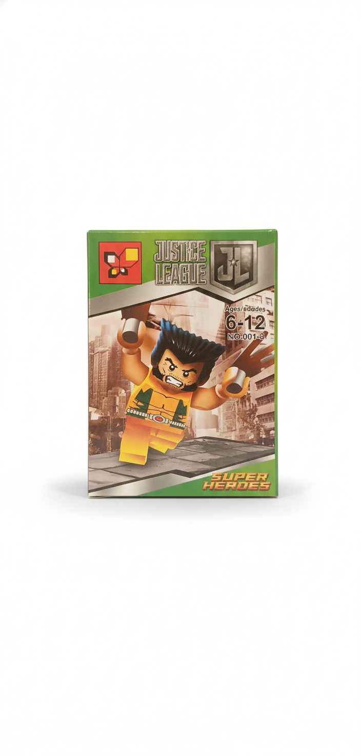 Justice League Super Heroes Wolverine Building Block Figure NO.001-4