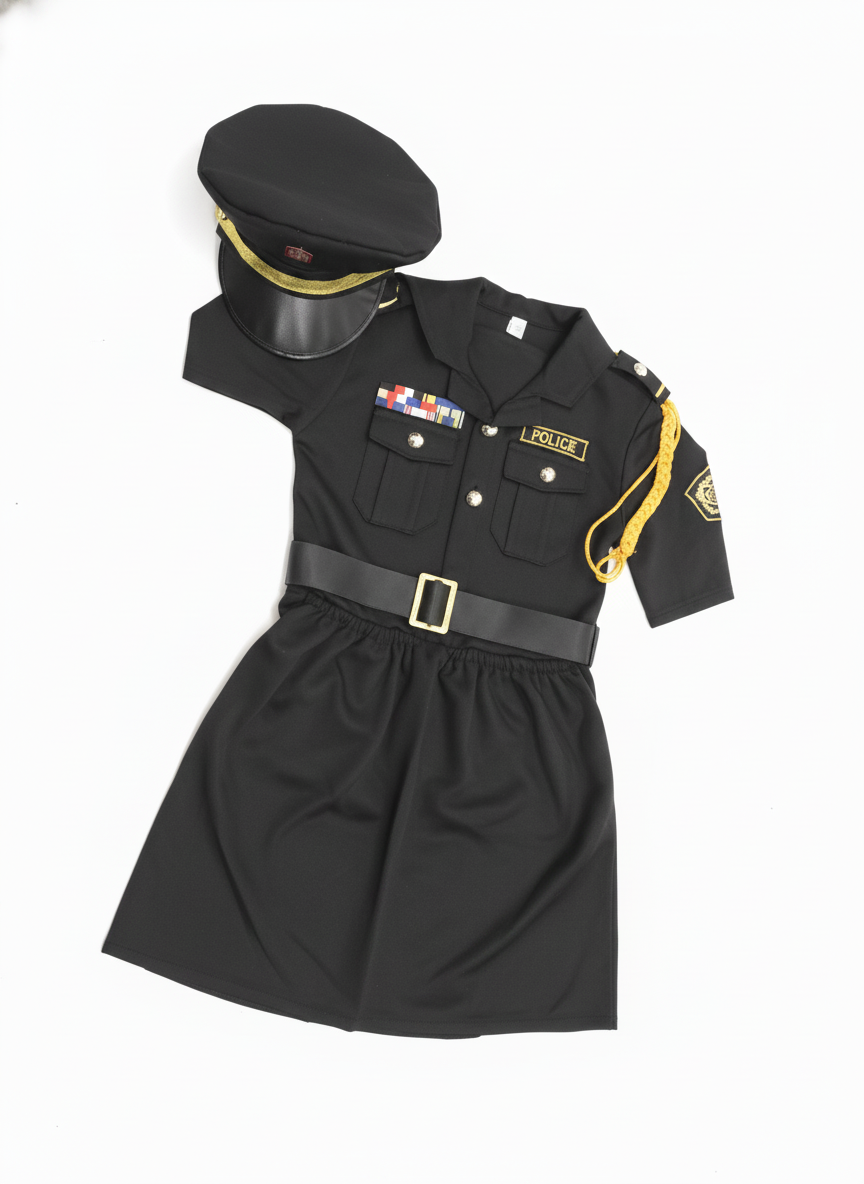 Kids Police Officer Costume Play Set