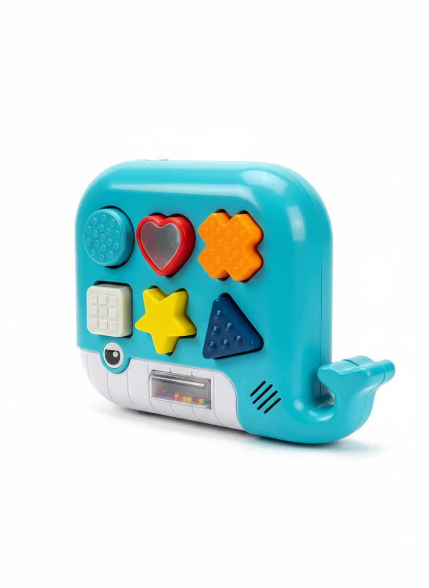 Perform Music Lively Whale Shape Sorter Light Sounds Cultivate An Interest In Music