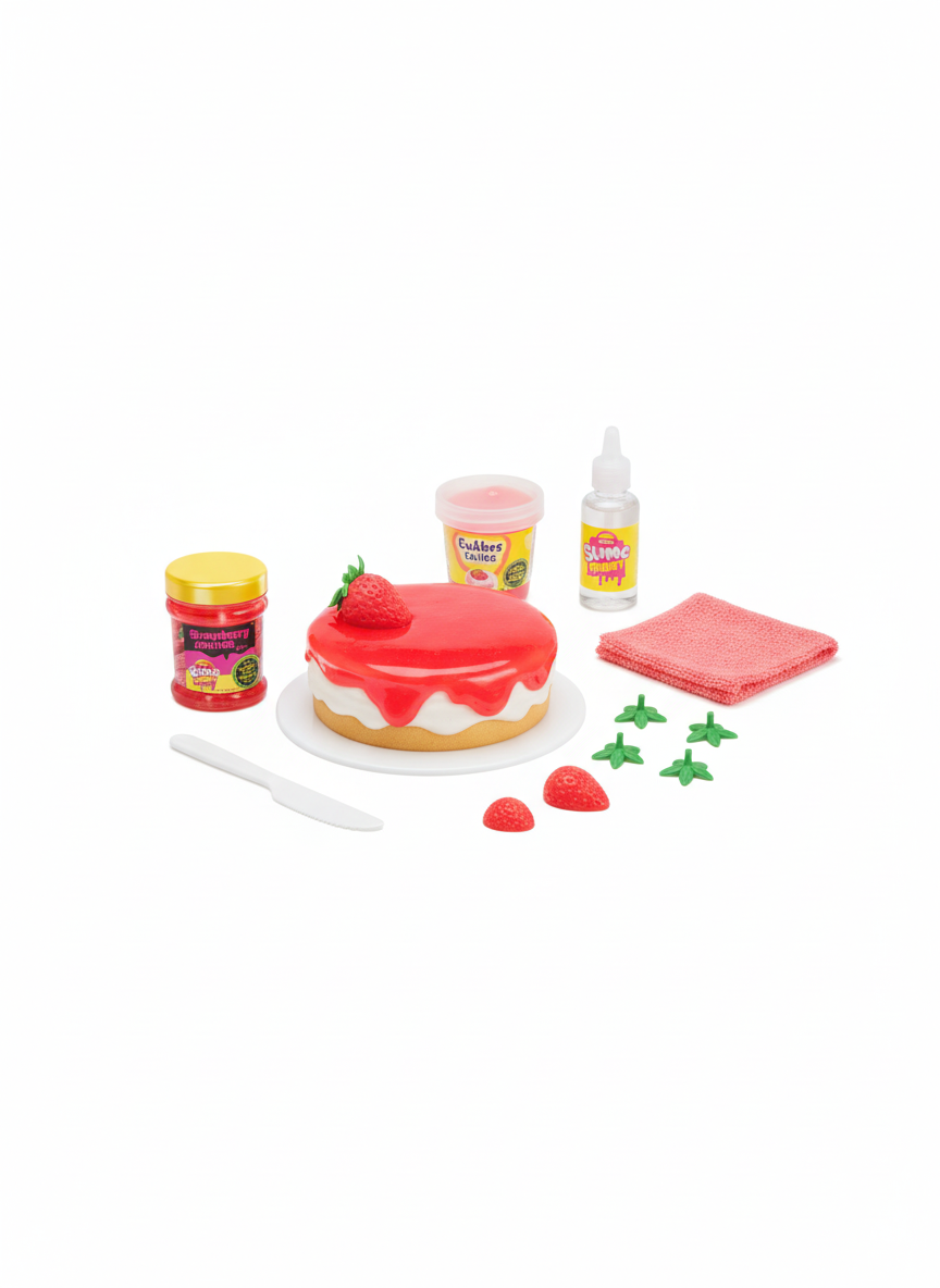 Zuru Slime Mart Small Shopping Bag Strawberry Cheesecake ,Bulk