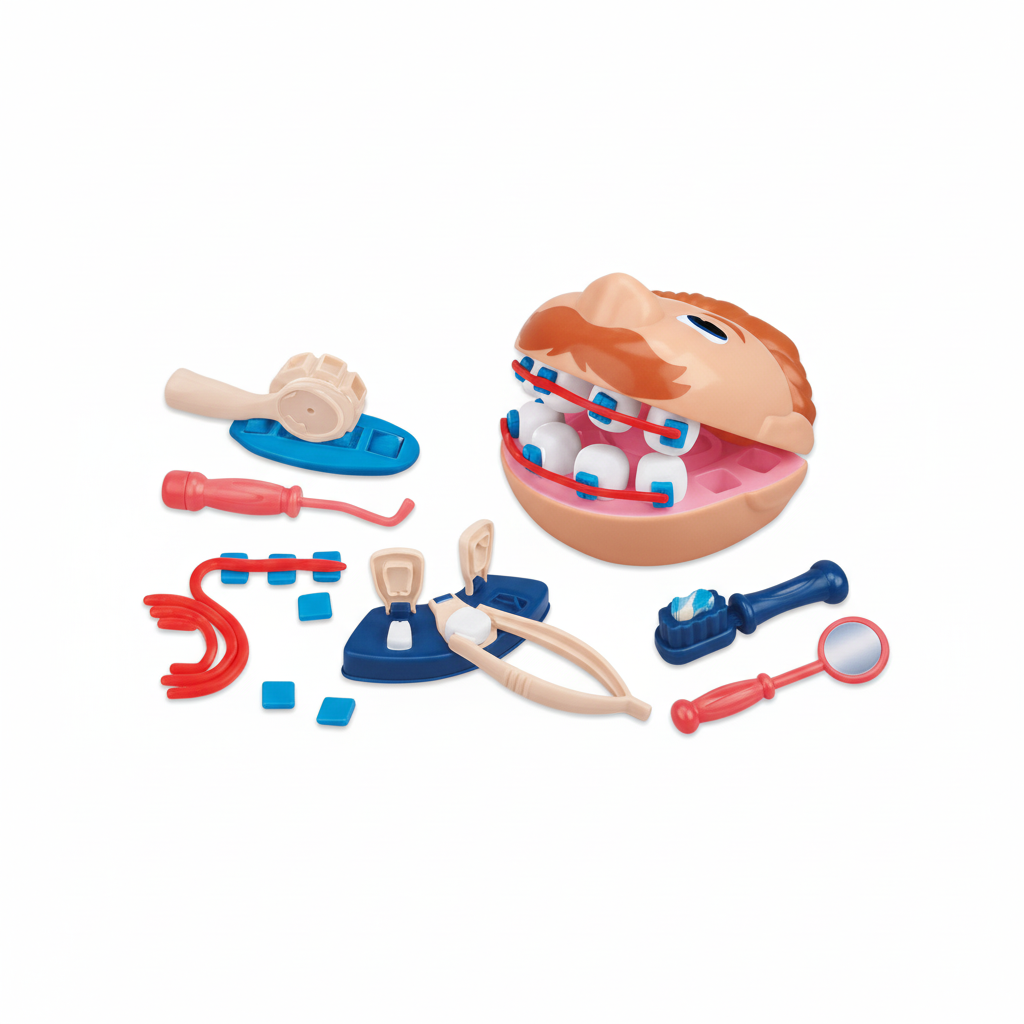 Magic Dough Happy Color Mud Dentist Set