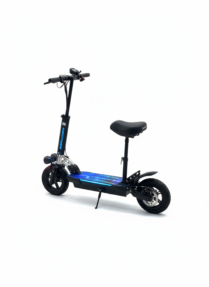 LED Glow Electric Scooter with Seat