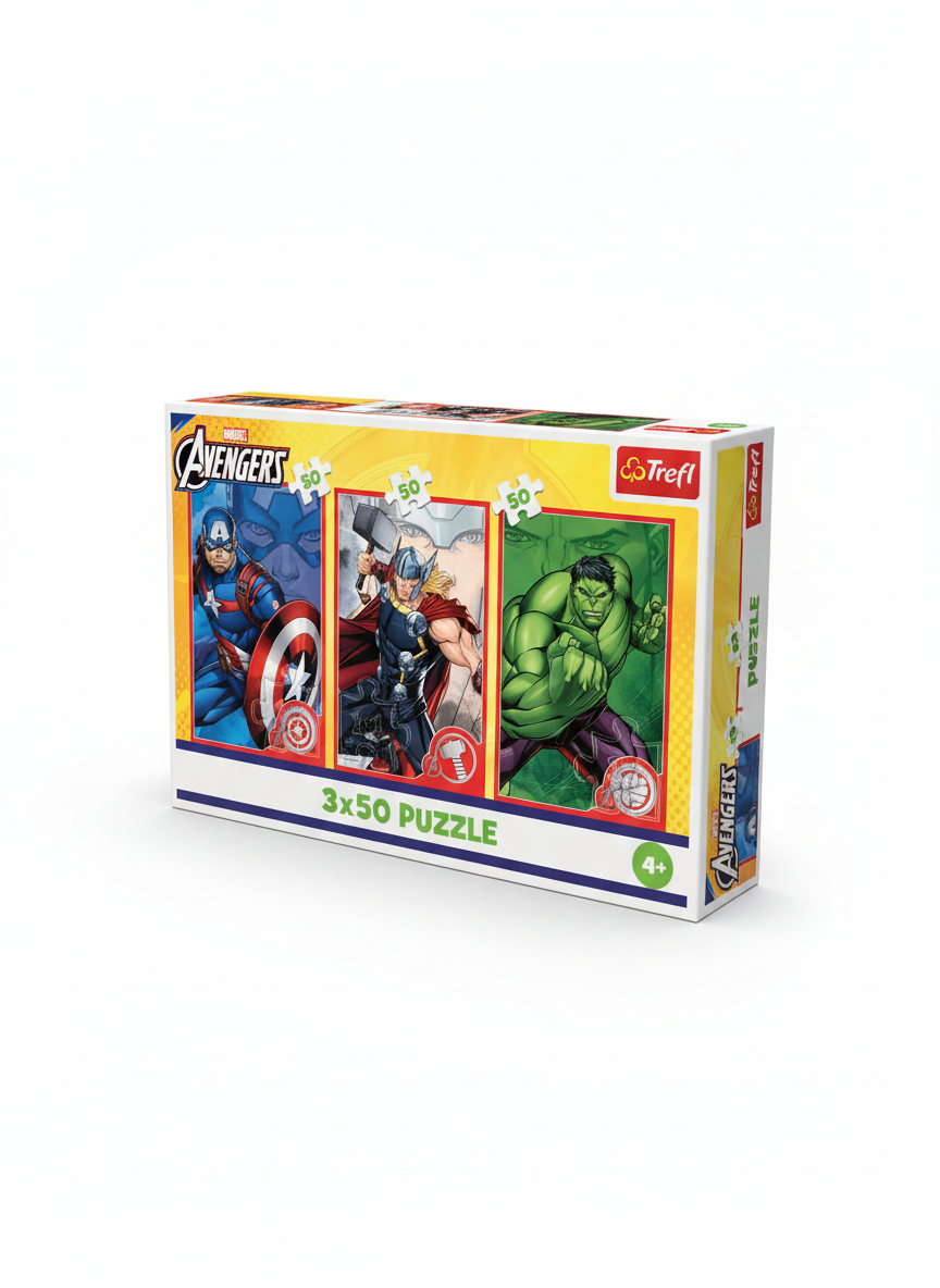 Avengers Trefl 3*50 Puzzle