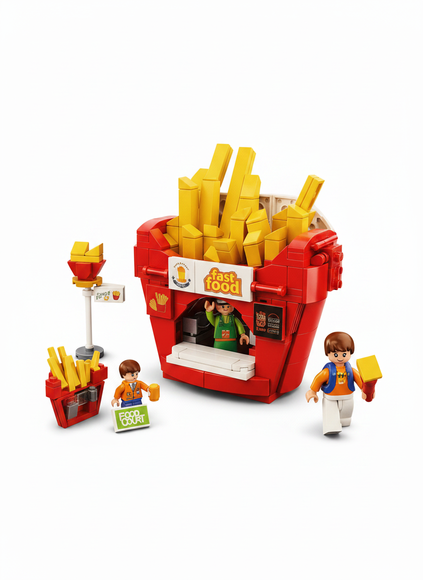 Sluban Food Court French Fries Building Set