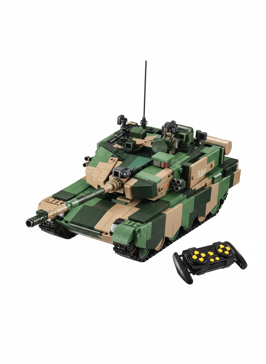 Sluban ZTZ-99AS 1/35 Scale RC Tank Building Block Set