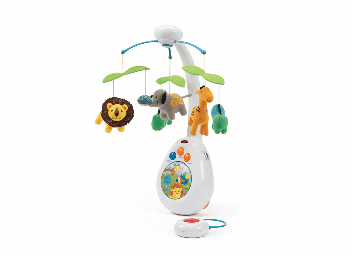 2 In 1 Remote Control Baby Musical Mobile