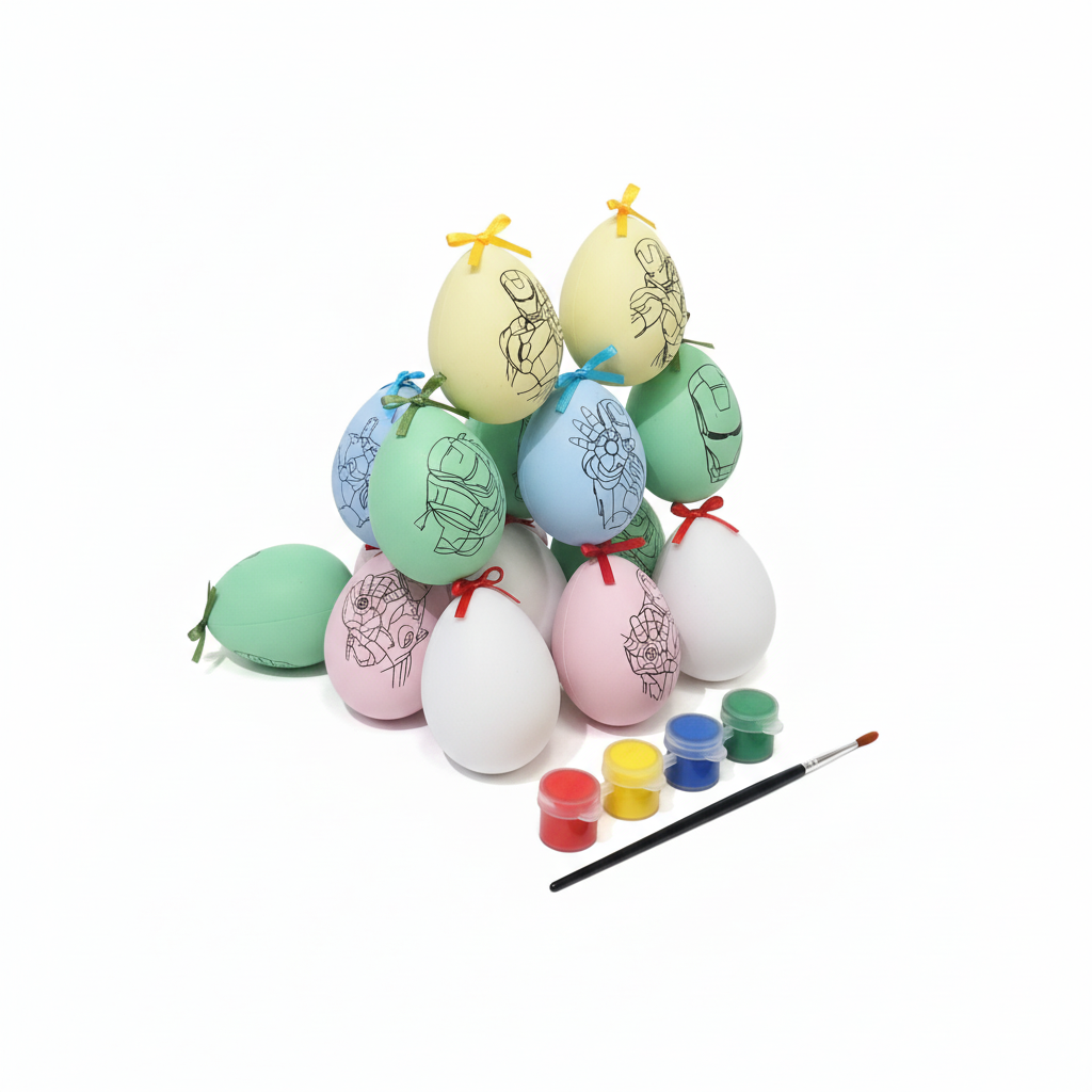 MAXVEL IRON MAN 3 Superhero Egg Decorating Set