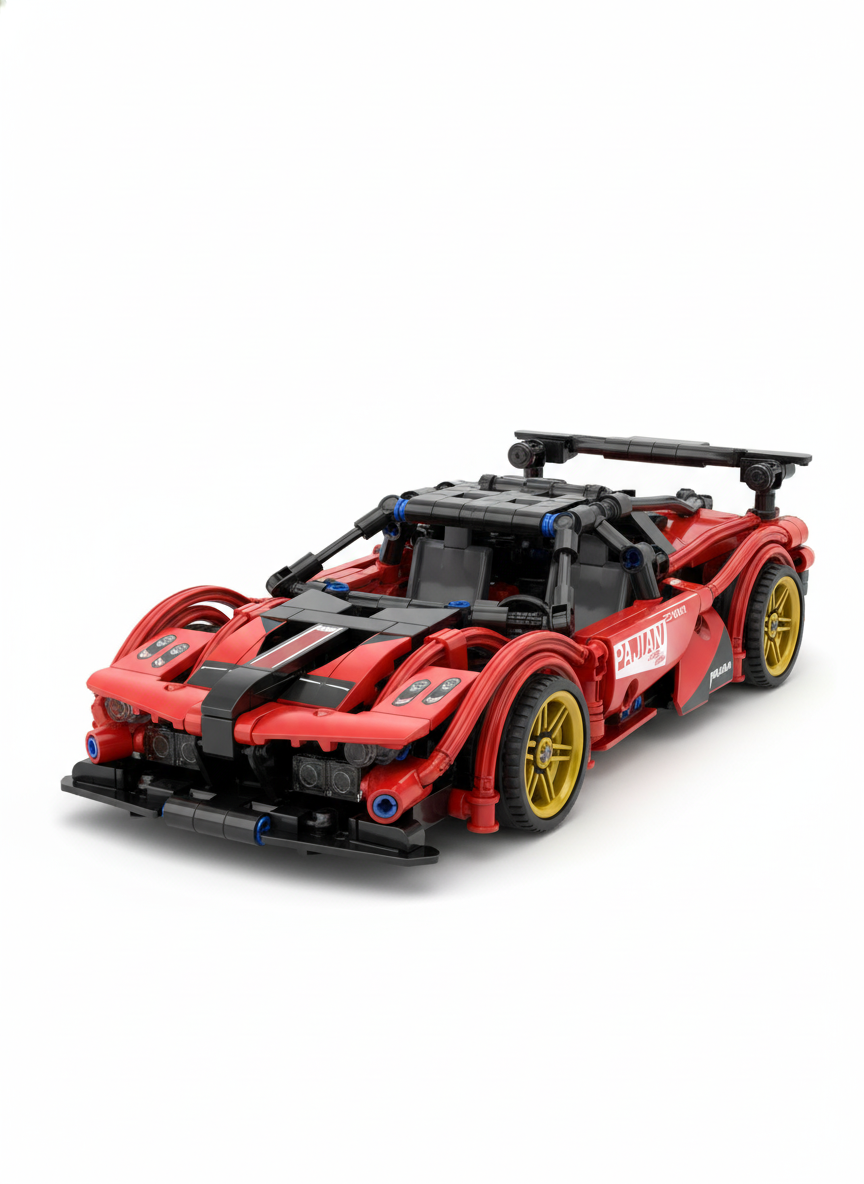 Pull Back Super Car Realistic Models Lego