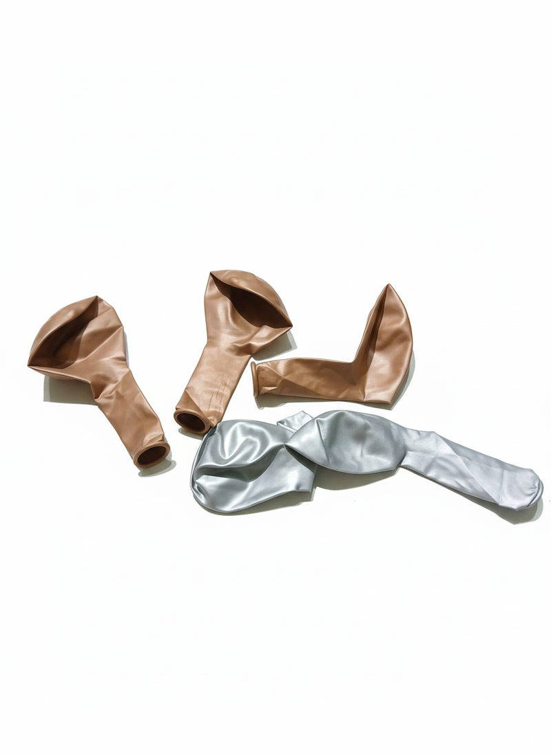 Metallic Party Balloons (Rose Gold & Silver Assortment)