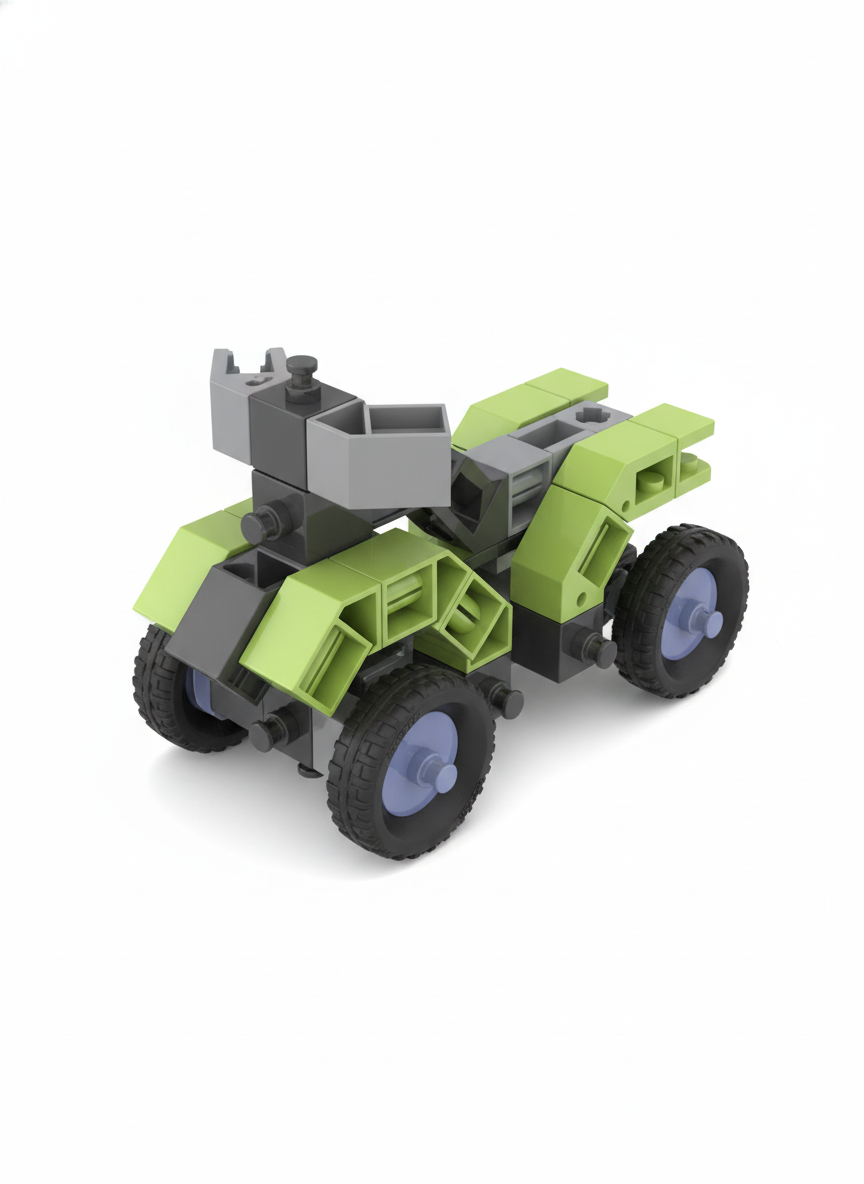 Engino Play To Invent Pico Builds Beach Buggy Snap Fit System