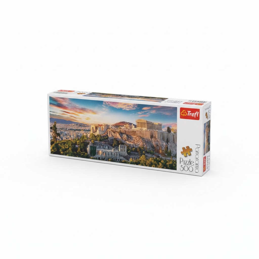 Trefl Panorama Puzzle 500: Acropolis at Sunset