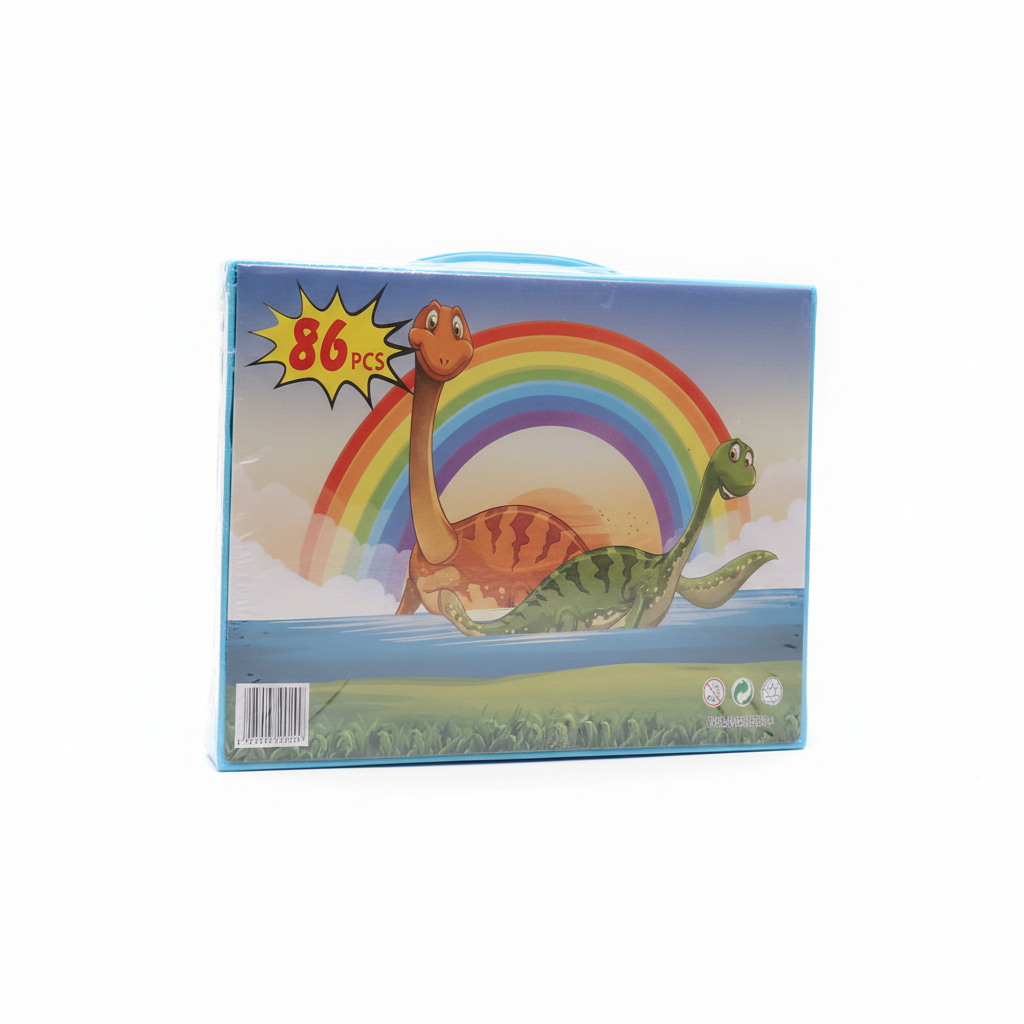 Dinosaur Rainbow 86-Piece Activity Fun Set