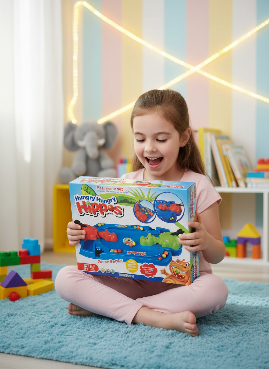 Hungry Hippos Real Game Set 2players