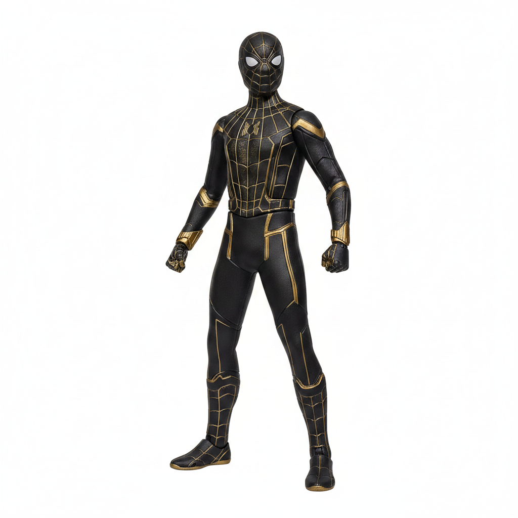 Marvel Avengers Spider-Man Black & Gold Suit Action Figure