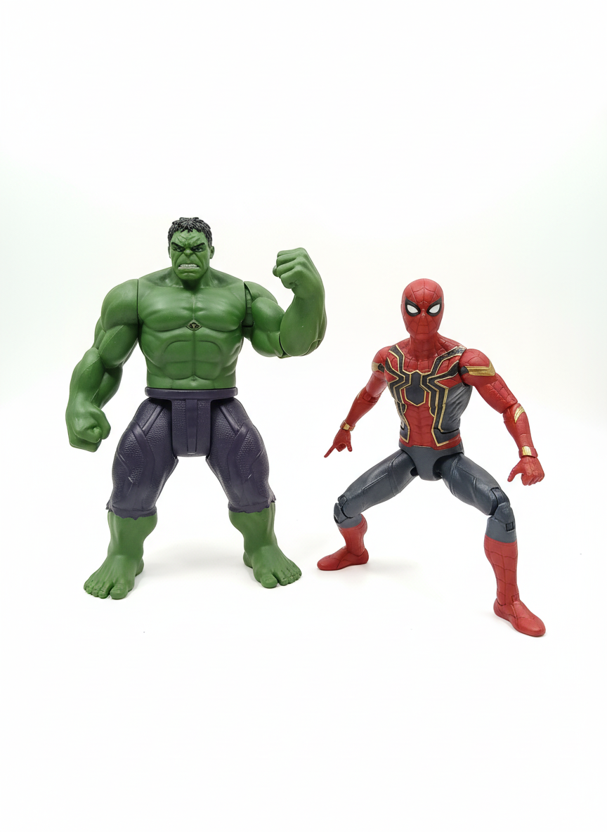 Avengers Hero Series Light-Up Action Figures - Hulk & Spider-Man