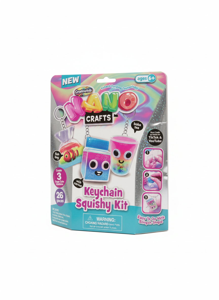 Nano Crafts Keychain Squishy Kit 26 PCS