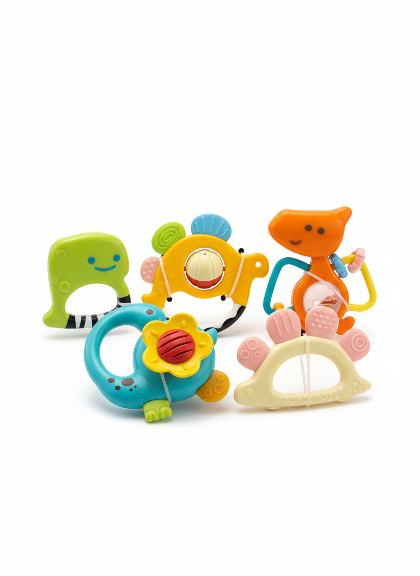 Dinosaur Rattles 5 PCS