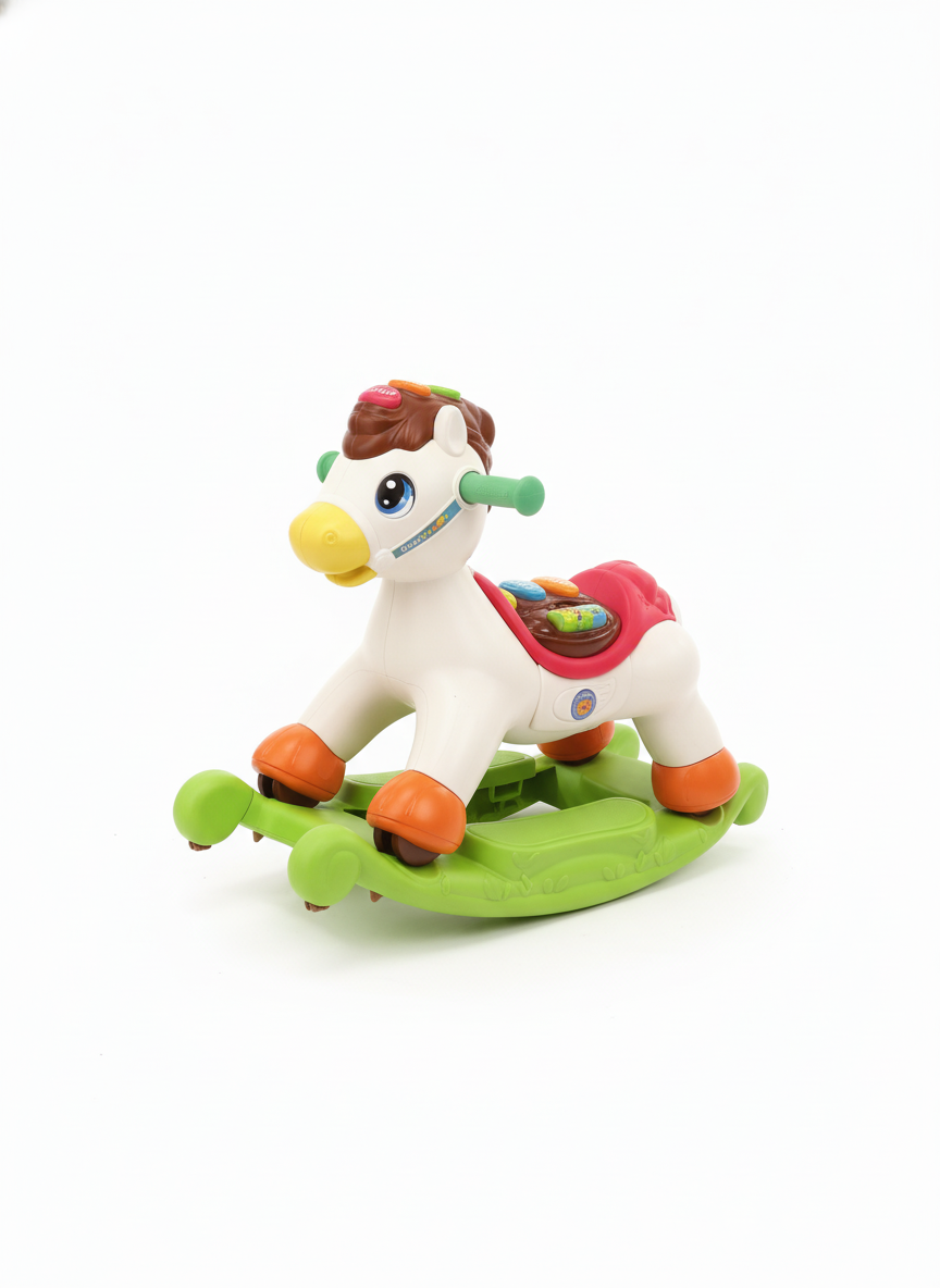 2-In-1 Rocking And Ride On A Horse 18-96 Months 3 Ways To Play