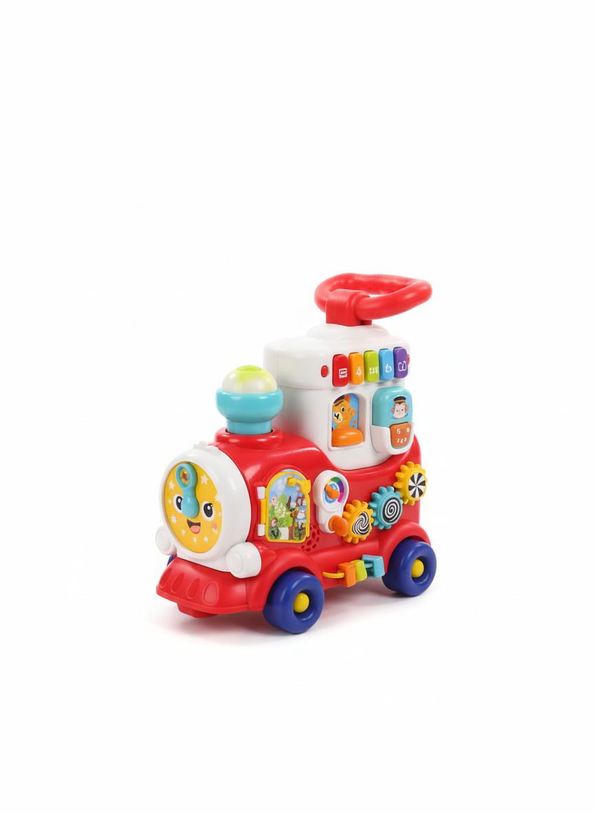4 In1 Push Walker And Ride On Learning Train