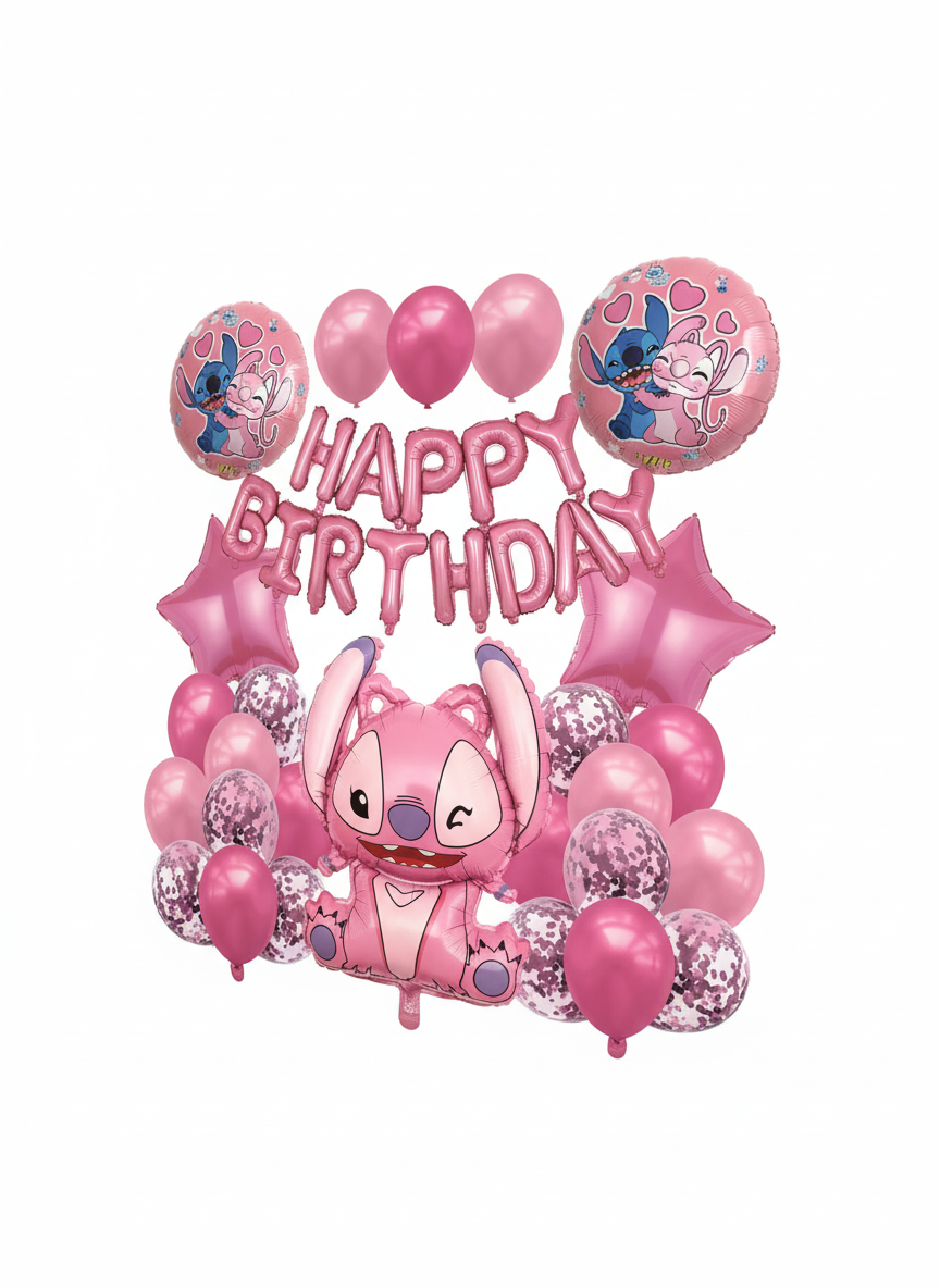 DiMi Happy Birthday Bunny Character Balloon Decor Kit