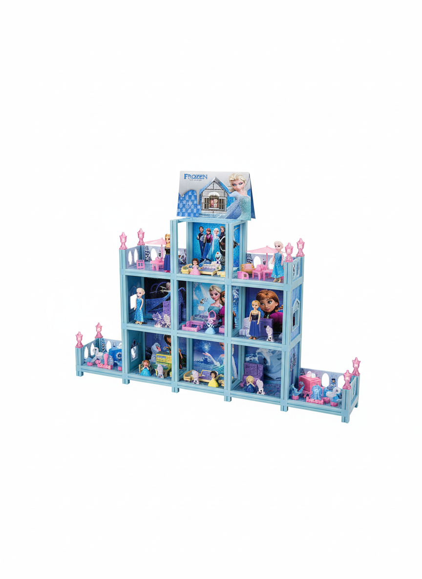 Frozen Play Big House Diy Change Girl