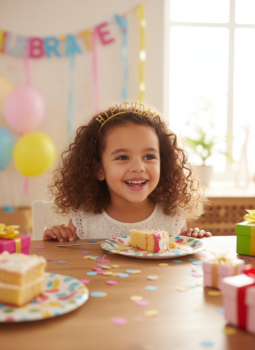 Party Goods Birthday Hair Band with glitter