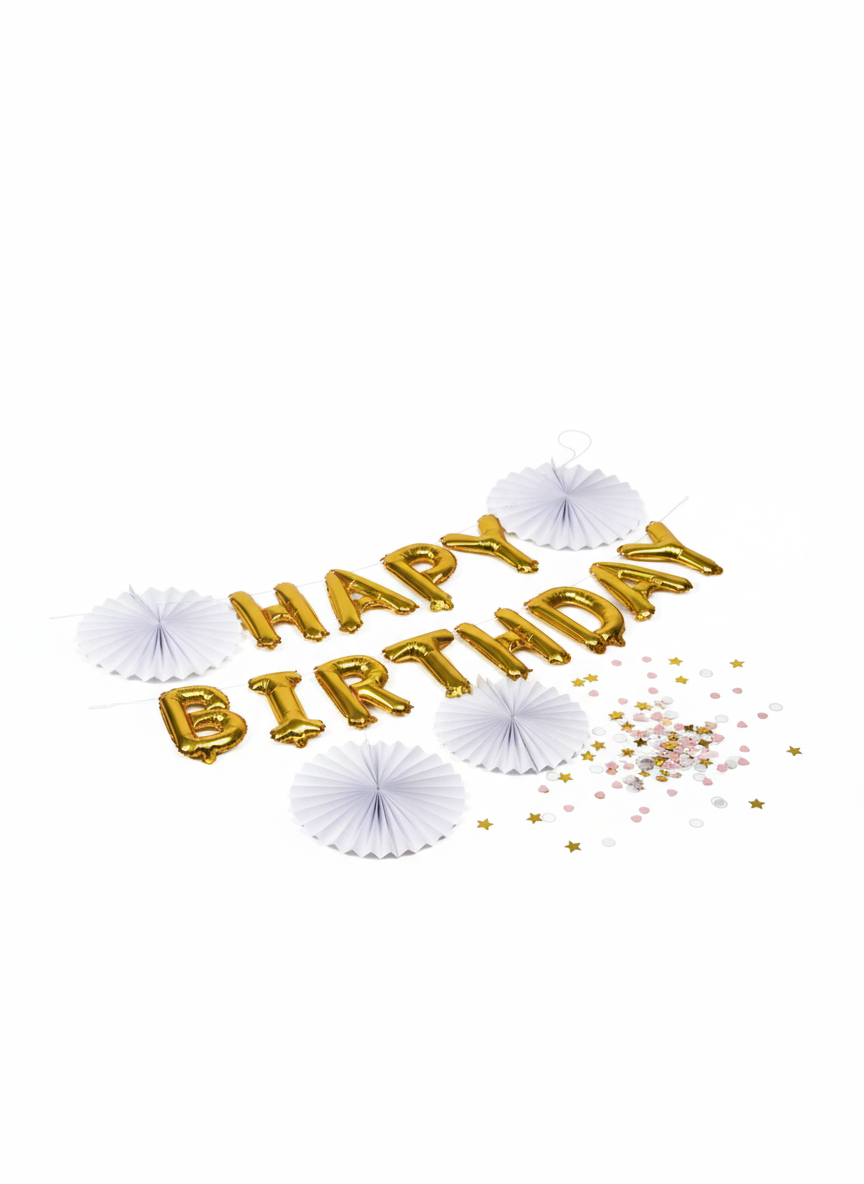Happy Birthday Paper Flags