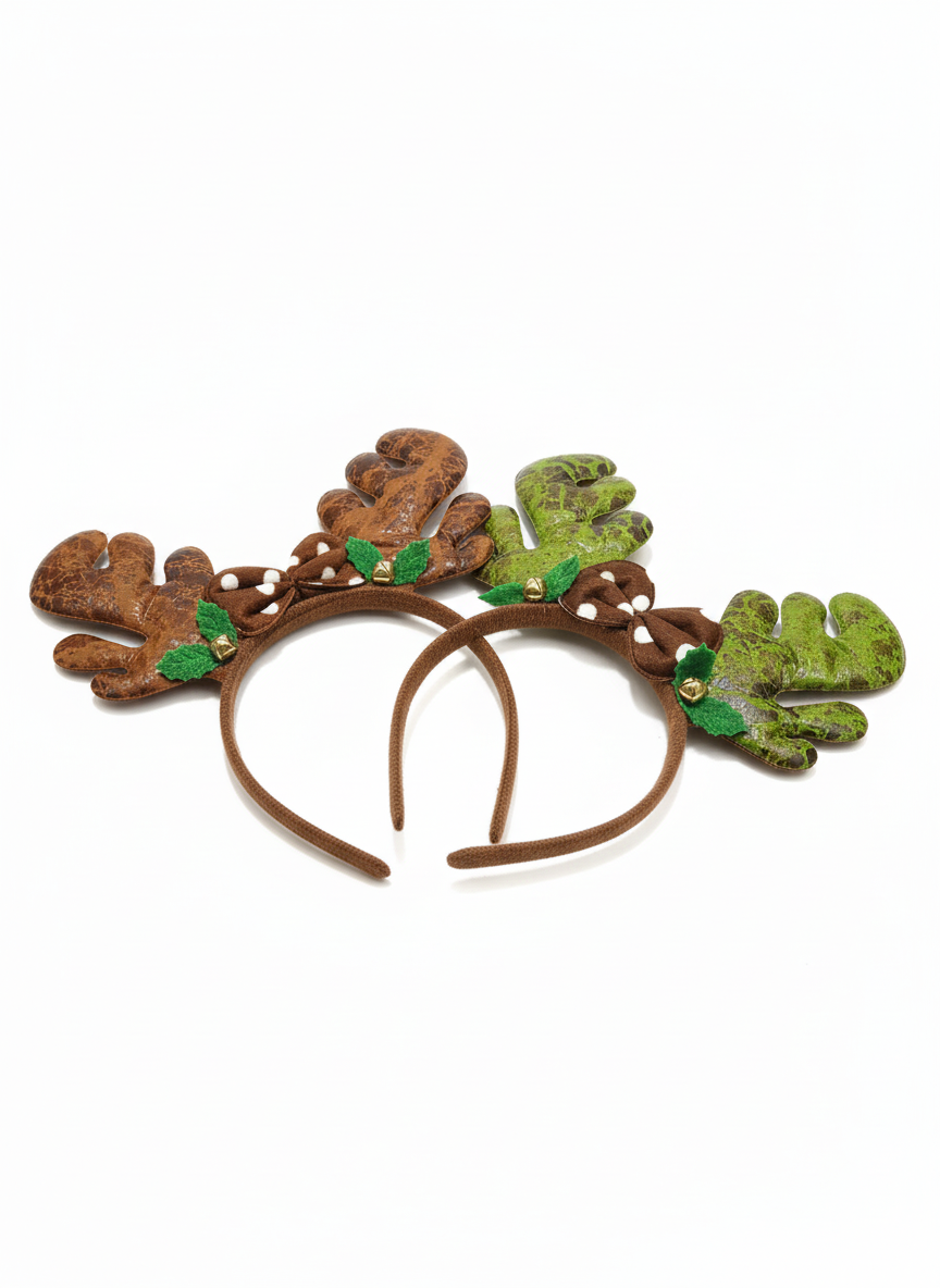 Festive Reindeer Antler Headband (1 Pack)
