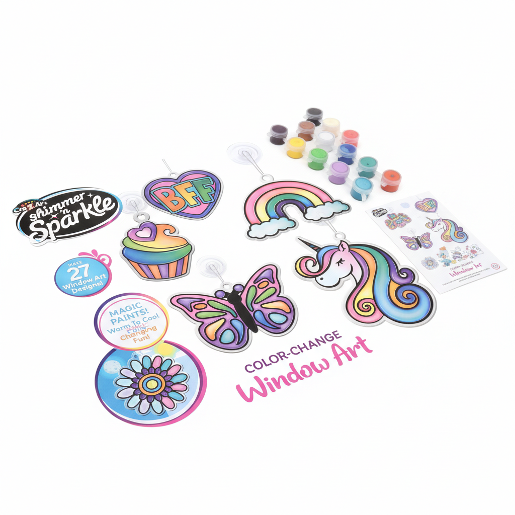 Cra-Z-Art Shimmer 'n Sparkle Color-Change Window Art