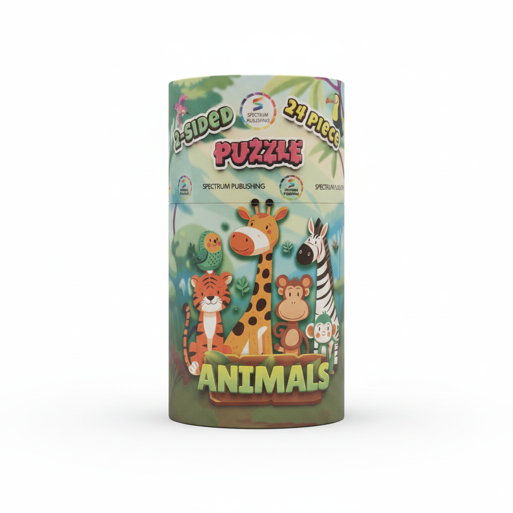 Spectrum Publishing 2-Sided Animals Puzzle