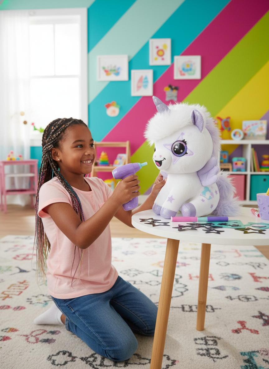 Air Brush Plush Magic Unicorn