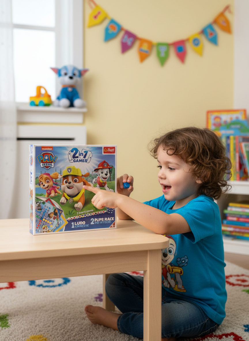 Paw Patrol 2 In 1 Game ( Ludo + Pups Race) Trefl Puzzle