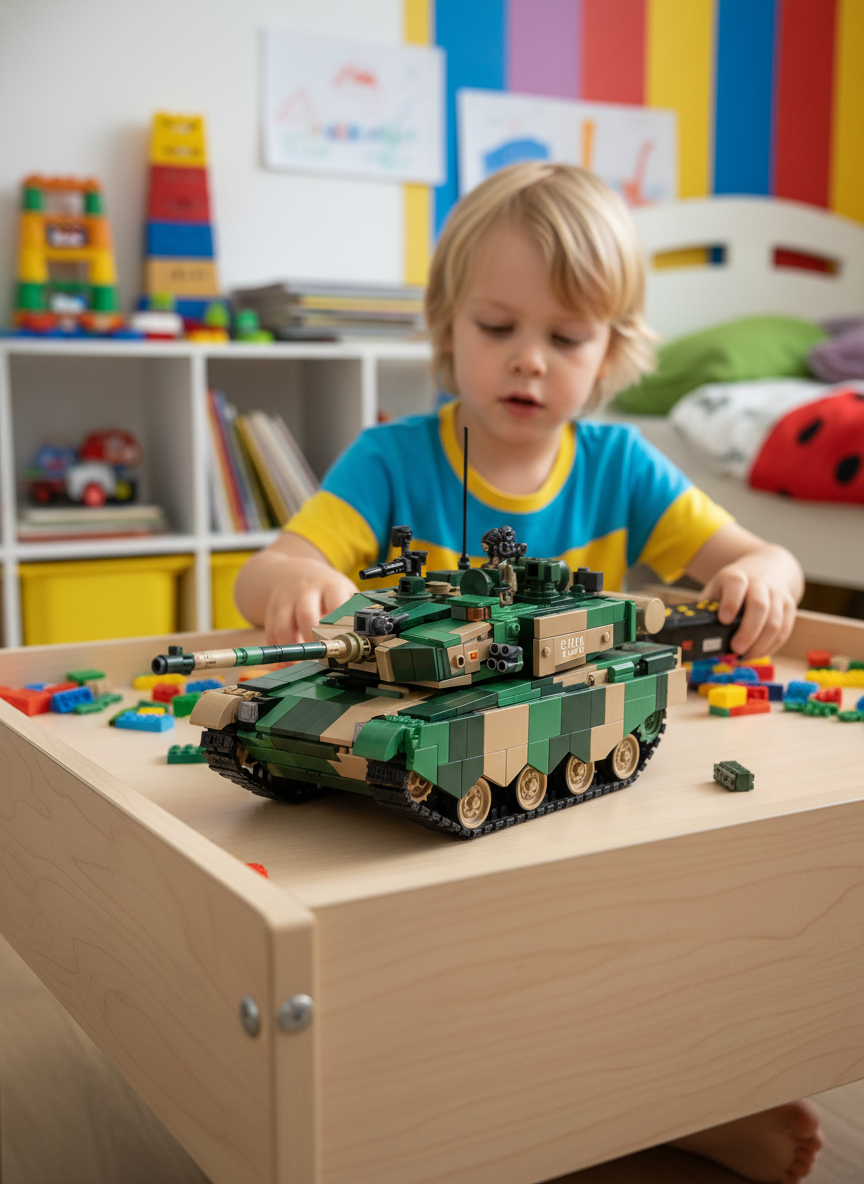 Sluban ZTZ-99AS 1/35 Scale RC Tank Building Block Set