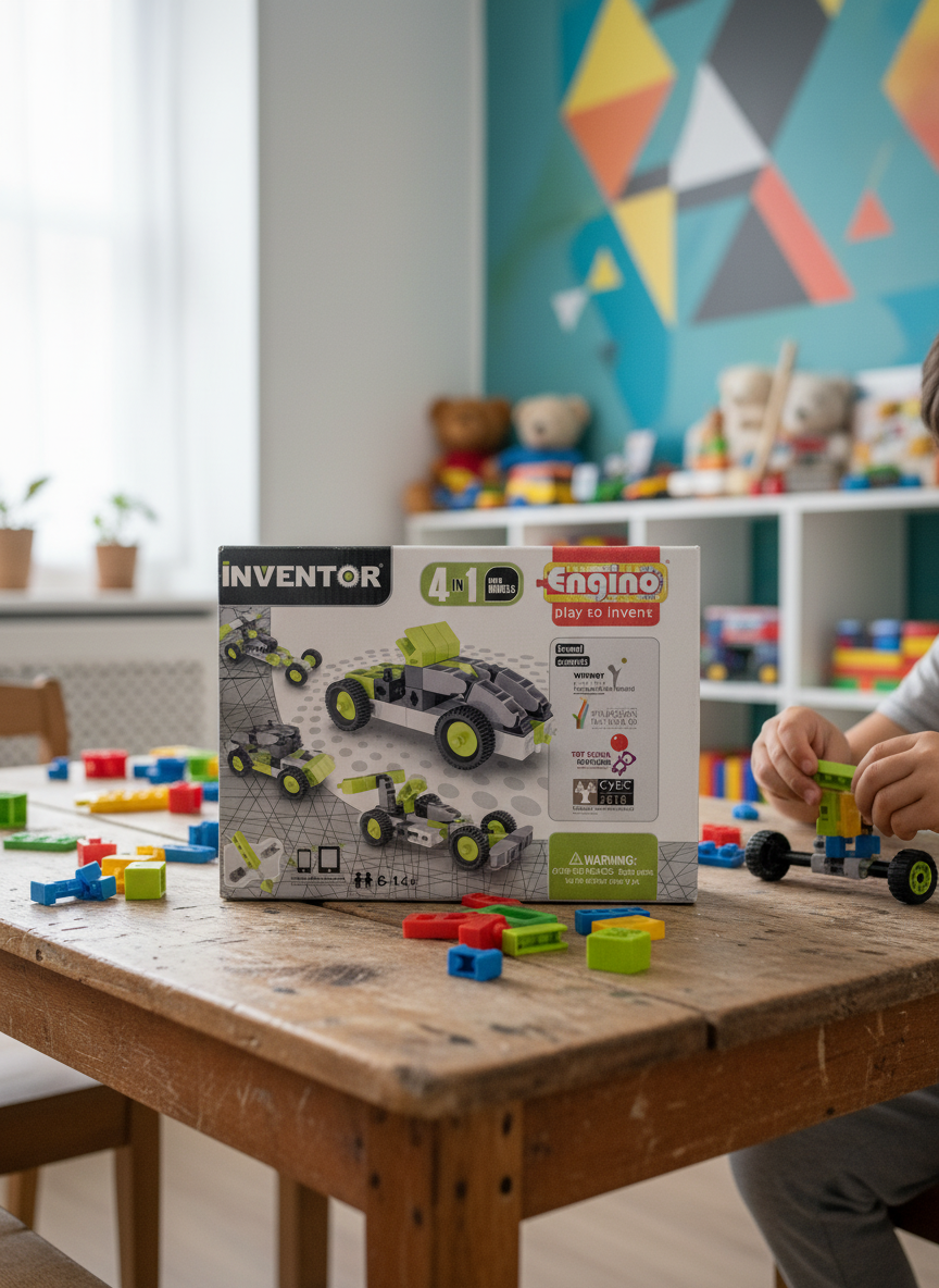 Inventor Engino Play To Invent 4-In-1 Cars Models