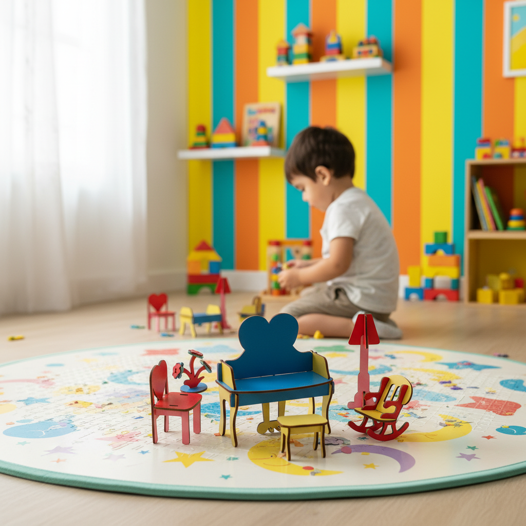 3D Wooden Puzzles Sitting Room