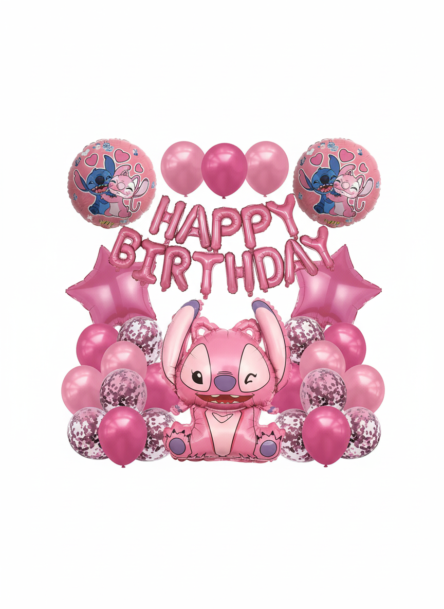 DiMi Happy Birthday Bunny Character Balloon Decor Kit