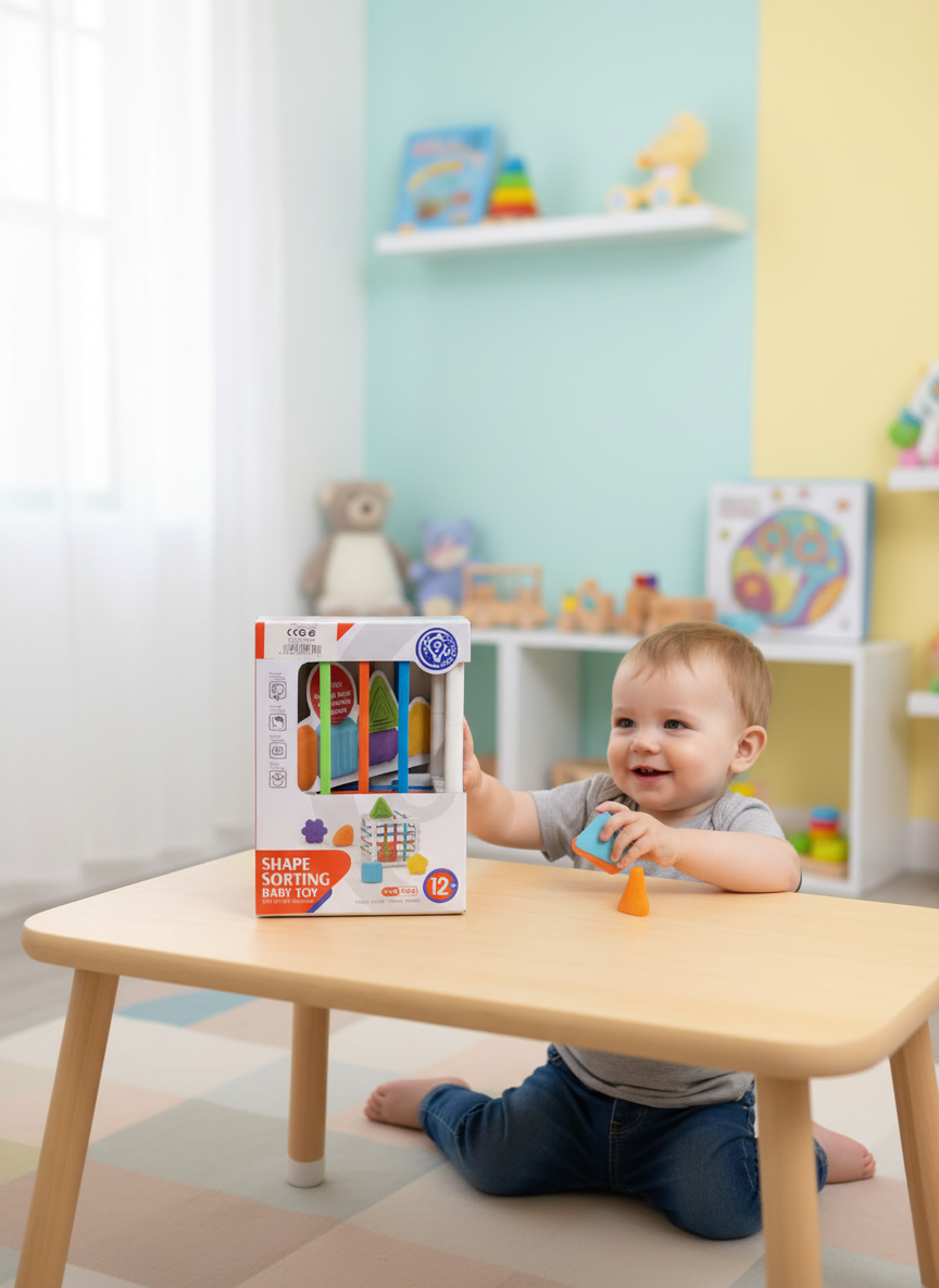 Shape Sorting Baby Toy Best For Early Education