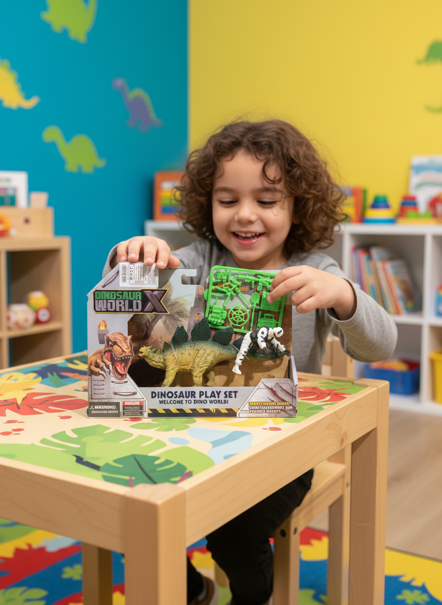 Dinosaur X World Dinosaur Play Set Triceratops
