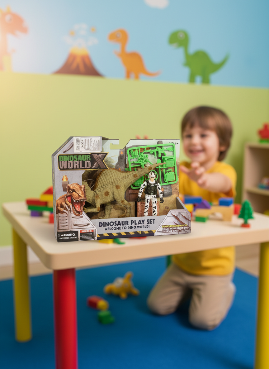 Dinosaur X World Dinosaur Play Set Stegosaurus