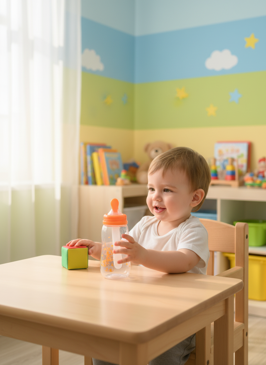 Feeding Bottle With Spoon