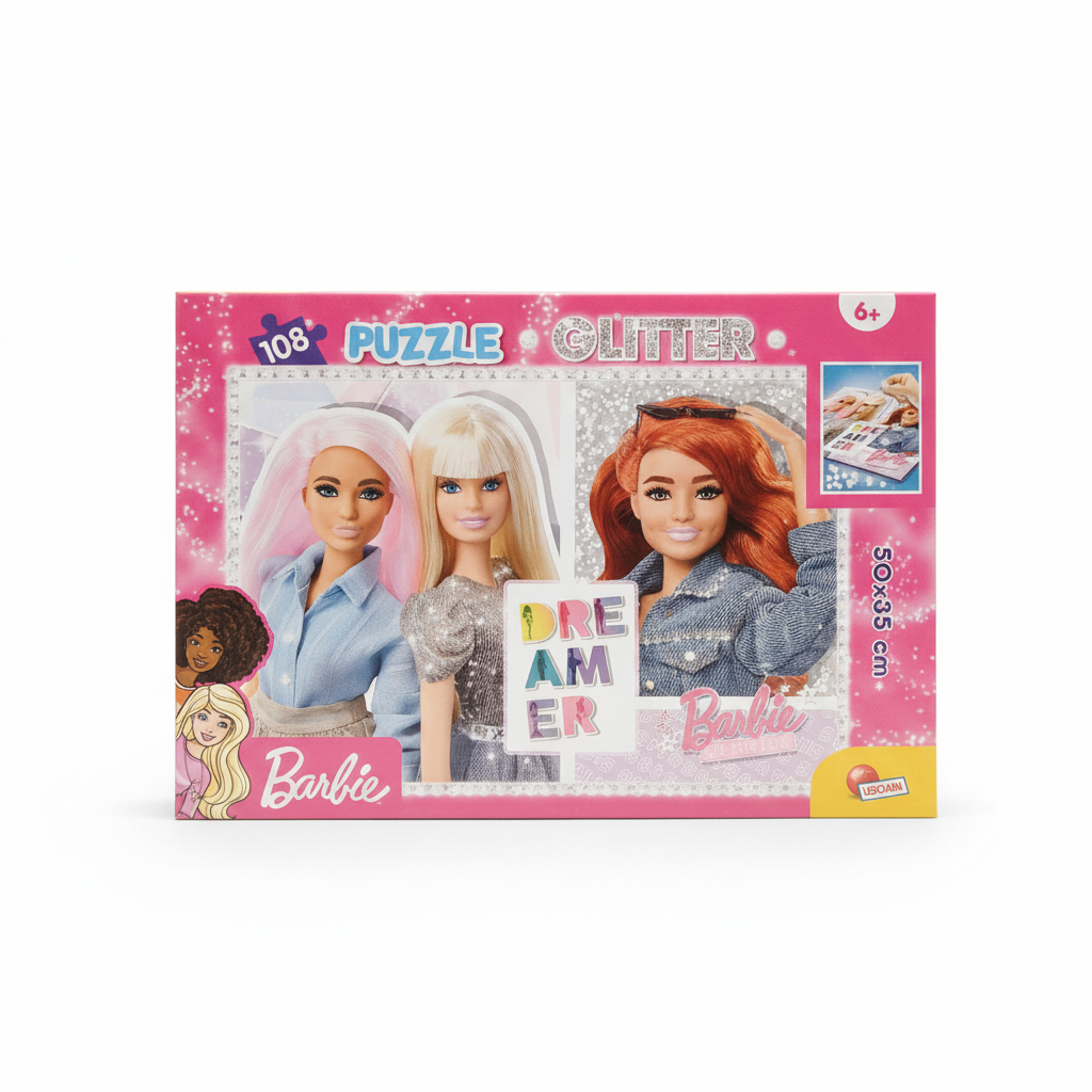 Barbie Epic Days Ahead Glitter Puzzle 108 Pieces