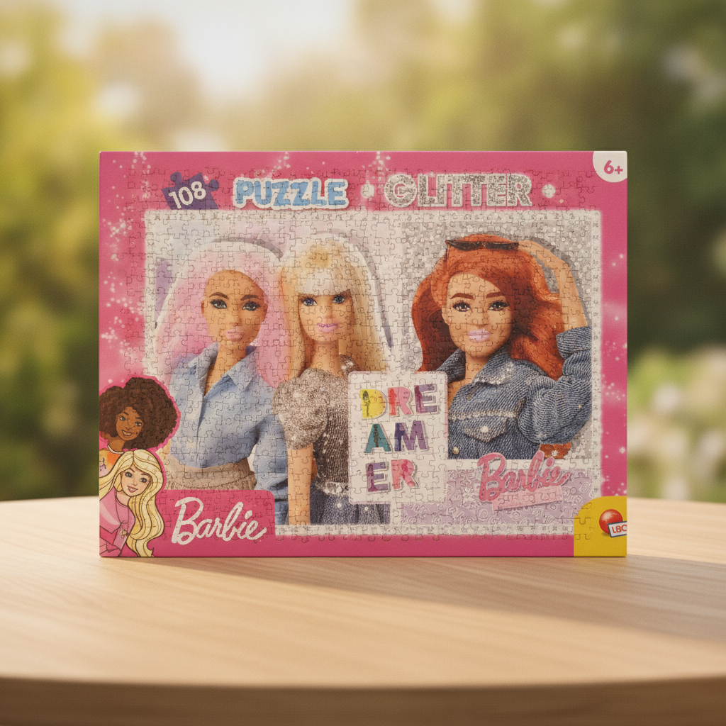 Barbie Epic Days Ahead Glitter Puzzle 108 Pieces